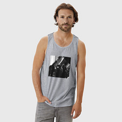 Майка мужская хлопок OBLADAET SLEEPKNOT, цвет: меланж — фото 2