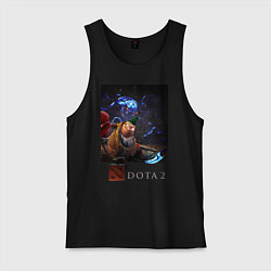 Майка мужская хлопок Dota 2 Baby Падж, цвет: черный