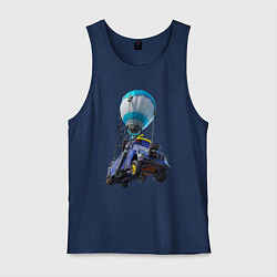 Майка мужская хлопок Боевой автобус, цвет: тёмно-синий