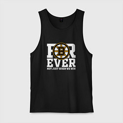 Майка мужская хлопок FOREVER NOT JUST WHEN WE WIN, Boston Bruins, Босто, цвет: черный