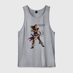 Майка мужская хлопок Элой с луком Horizon, цвет: меланж