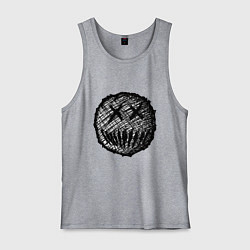 Мужская майка Жуткая рожица пиксельная