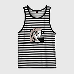 Майка мужская хлопок Великий из бродячих псов, Рюносукэ Акутагава, цвет: черная тельняшка