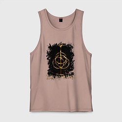 Майка мужская хлопок ELDEN RING SYMBOL LOGO, цвет: пыльно-розовый