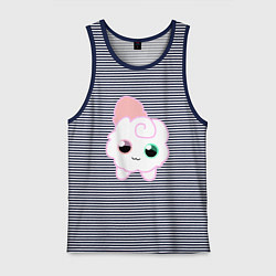 Майка мужская хлопок Toca Kitchen котик, цвет: синяя тельняшка