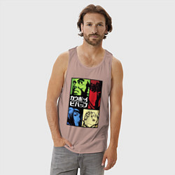 Майка мужская хлопок Space cowboys, цвет: пыльно-розовый — фото 2