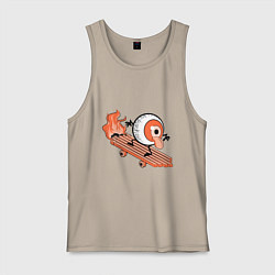 Мужская майка AN ALL-SEEING EYE ON A SKATEBOARD