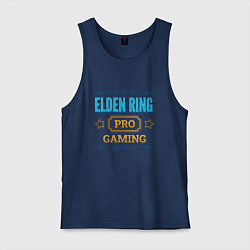 Майка мужская хлопок Игра Elden Ring PRO Gaming, цвет: тёмно-синий