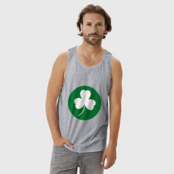 Майка мужская хлопок Celtics Style, цвет: меланж — фото 2