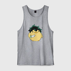 Майка мужская хлопок Опасный Мидория My Hero Academia, цвет: меланж