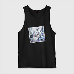 Майка мужская хлопок WHATS THE STORY MORNING GLORY с автографом, цвет: черный