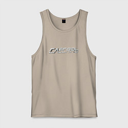 Майка мужская хлопок Слесарь, цвет: миндальный