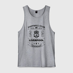 Майка мужская хлопок Liverpool: Football Club Number 1 Legendary, цвет: меланж