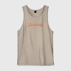 Майка мужская хлопок MEGADED, цвет: миндальный
