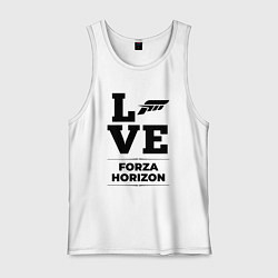Майка мужская хлопок Forza Horizon love classic, цвет: белый