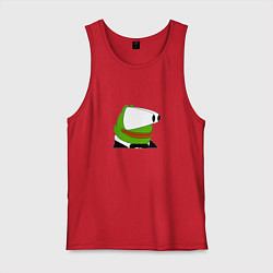 Майка мужская хлопок Booba Pepe, цвет: красный