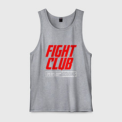 Майка мужская хлопок Fight club boxing, цвет: меланж