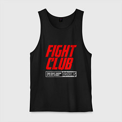Майка мужская хлопок Fight club boxing, цвет: черный