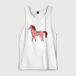 Мужская майка Красочная лошадка