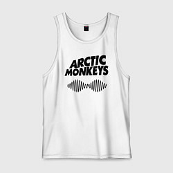 Майка мужская хлопок Arctic Monkeys, цвет: белый