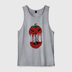 Майка мужская хлопок Агрессивный красный помидор, цвет: меланж