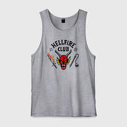 Майка мужская хлопок Hellfire сlub art, цвет: меланж