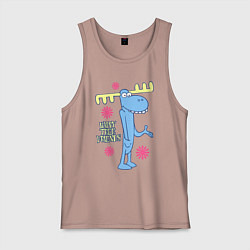 Майка мужская хлопок Lumpy, цвет: пыльно-розовый