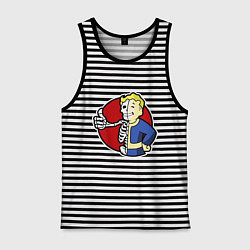 Мужская майка Vault boy - skeleton