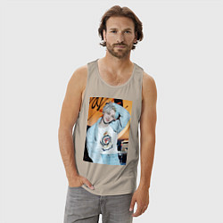 Майка мужская хлопок Felix Circus, цвет: миндальный — фото 2