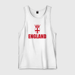 Майка мужская хлопок England king, цвет: белый