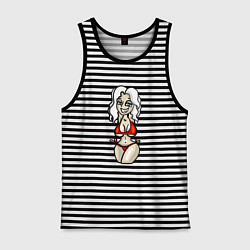 Мужская майка Улыбчивая блондинка