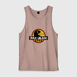 Майка мужская хлопок Pac-man game, цвет: пыльно-розовый