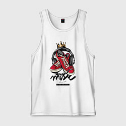 Мужская майка Music and sneakers