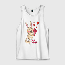 Мужская майка Она мой зайчик