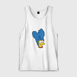 Майка мужская хлопок Marge Wu-Tang, цвет: белый