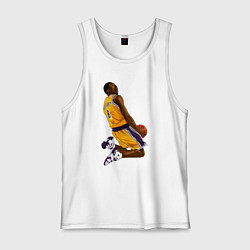 Майка мужская хлопок Kobe dunk, цвет: белый
