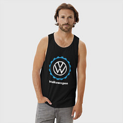 Майка мужская хлопок Volkswagen в стиле Top Gear, цвет: черный — фото 2