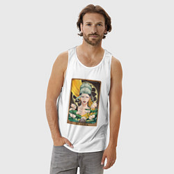 Майка мужская хлопок The Buddha Tarot Card, цвет: белый — фото 2