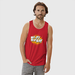 Майка мужская хлопок Hi-Fi Rush, цвет: красный — фото 2
