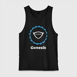 Майка мужская хлопок Genesis в стиле Top Gear, цвет: черный