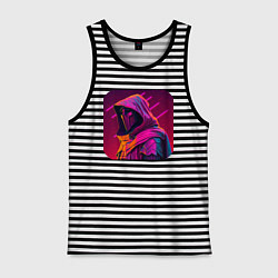 Мужская майка Киберпанк ассасин