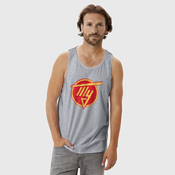 Майка мужская хлопок Туполев, цвет: меланж — фото 2