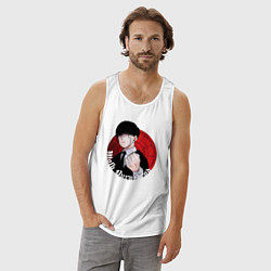 Майка мужская хлопок Burnedead, цвет: белый — фото 2