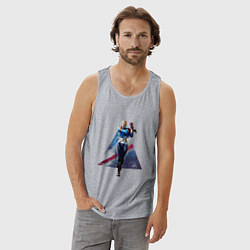 Майка мужская хлопок Street Fighter 6 Cammy, цвет: меланж — фото 2