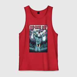 Майка мужская хлопок One more life, цвет: красный