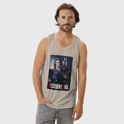 Майка мужская хлопок Resident frendship, цвет: миндальный — фото 2