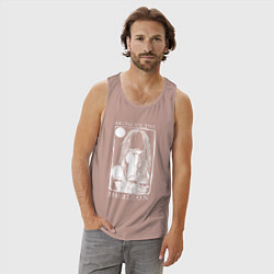 Майка мужская хлопок Bring Me the Horizon girl, цвет: пыльно-розовый — фото 2