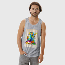 Майка мужская хлопок Le Petit Prince, цвет: меланж — фото 2