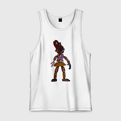 Майка мужская хлопок Женский аниматроник, цвет: белый