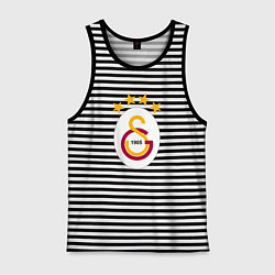 Майка мужская хлопок Galatasaray fc sport, цвет: черная тельняшка